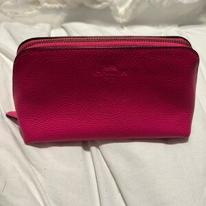 Coach Pink Cosmetic Bag Sleek Travel Essential